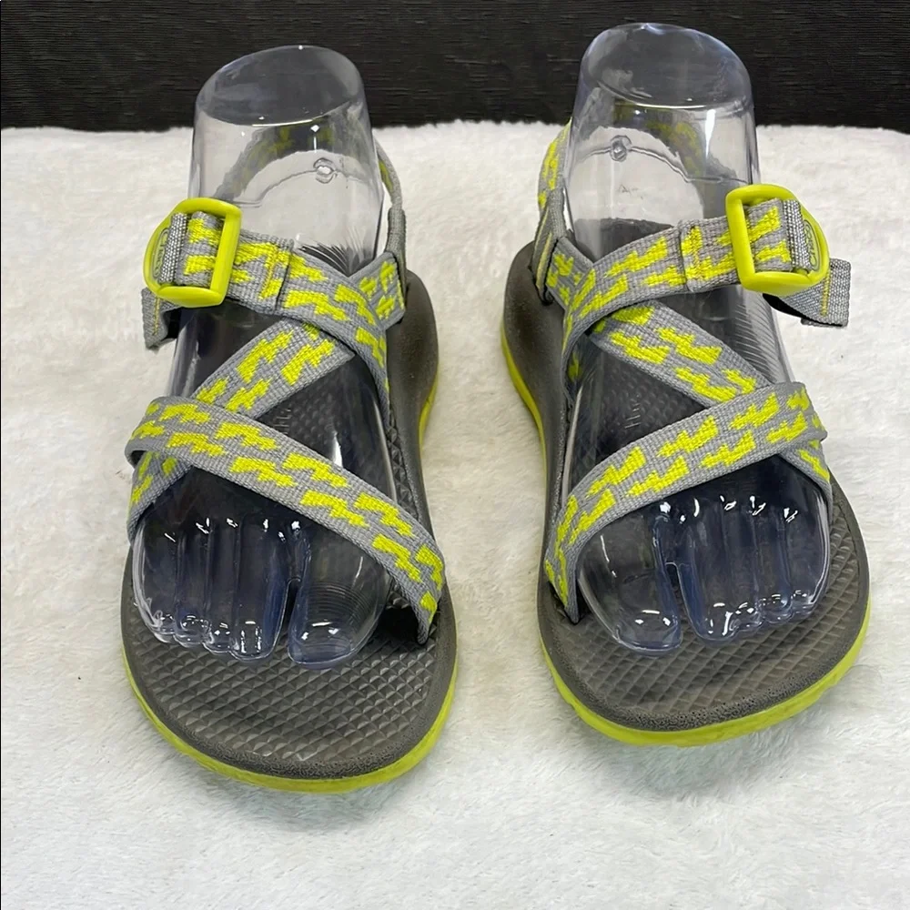Chaco Gray and Yellow Sport Sandals for Active Adventures‎